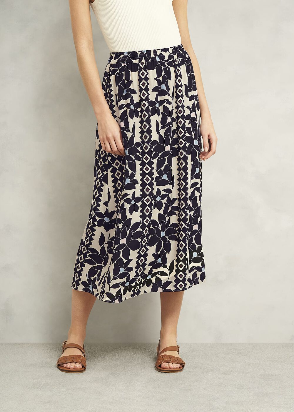 Lyra Skirt, Navy Multi, hi-res