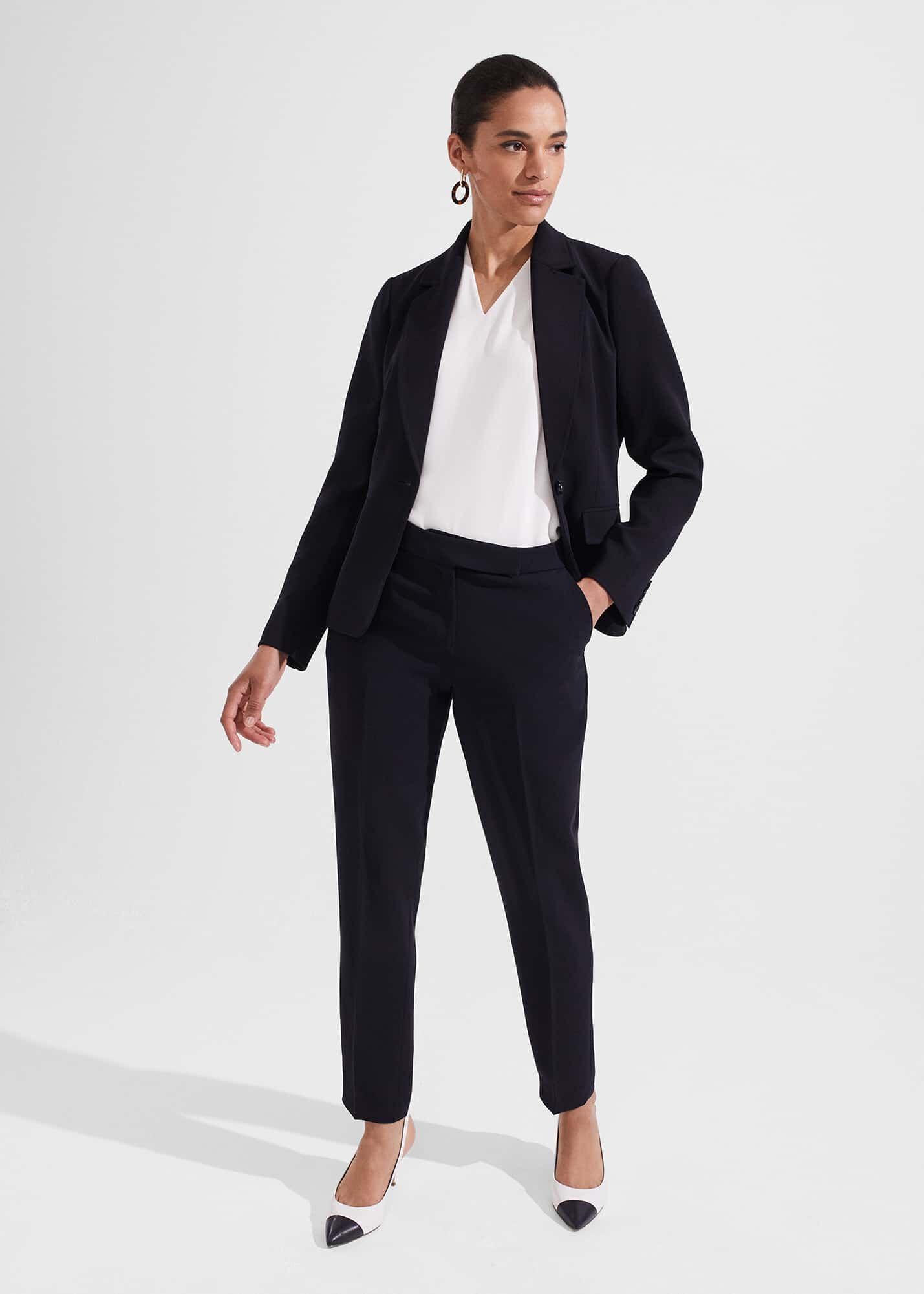 M&S' pink trouser suit is the perfect piece for now