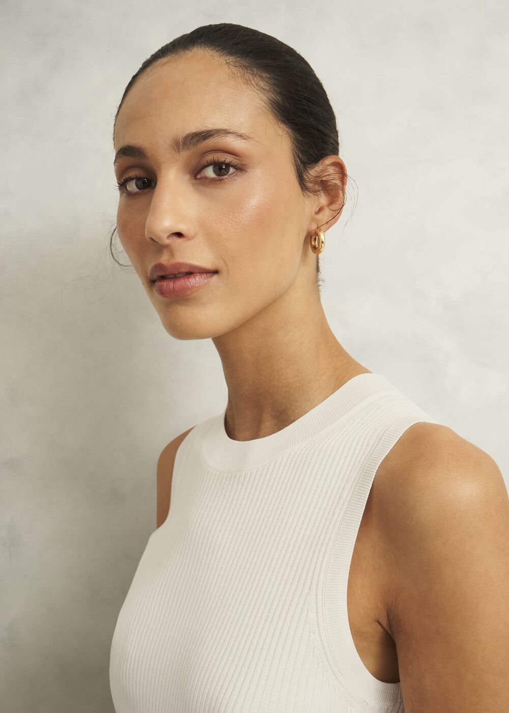 Aubrey Knitted Top, Hobbs Ivory, hi-res