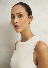 Aubrey Knitted Top, Hobbs Ivory, hi-res