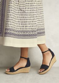 Francis Suede Espadrilles, Hobbs Navy, hi-res