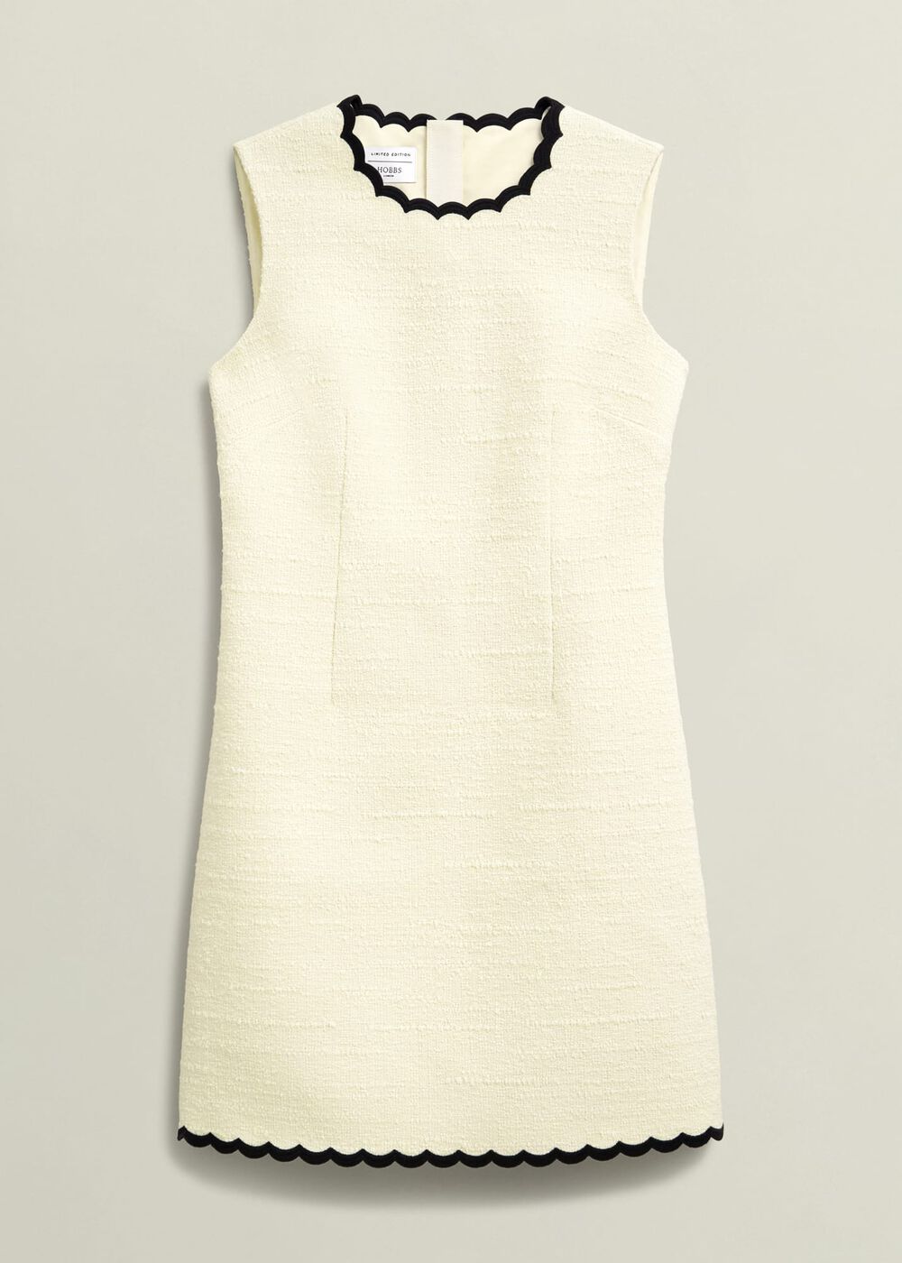 Laskett Boucle Mini Dress, Buttercream, hi-res