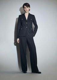 Highclere Wide Pants, Black, hi-res