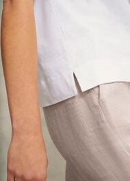 Alycia Cotton Slub T-Shirt, White, hi-res