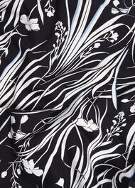 Maddy Cotton Printed Top, Navy Ivory, hi-res