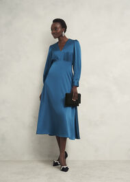 Renata Suede Clutch Bag, Black, hi-res