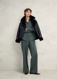 Finwell Satin Trousers, Multi, hi-res