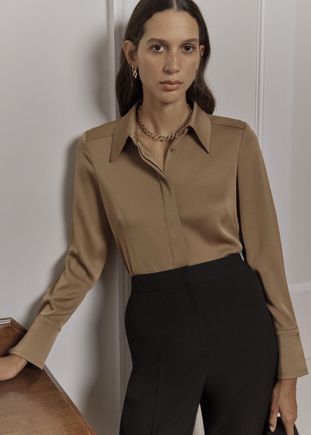 Gresham Shirt, Camel, hi-res
