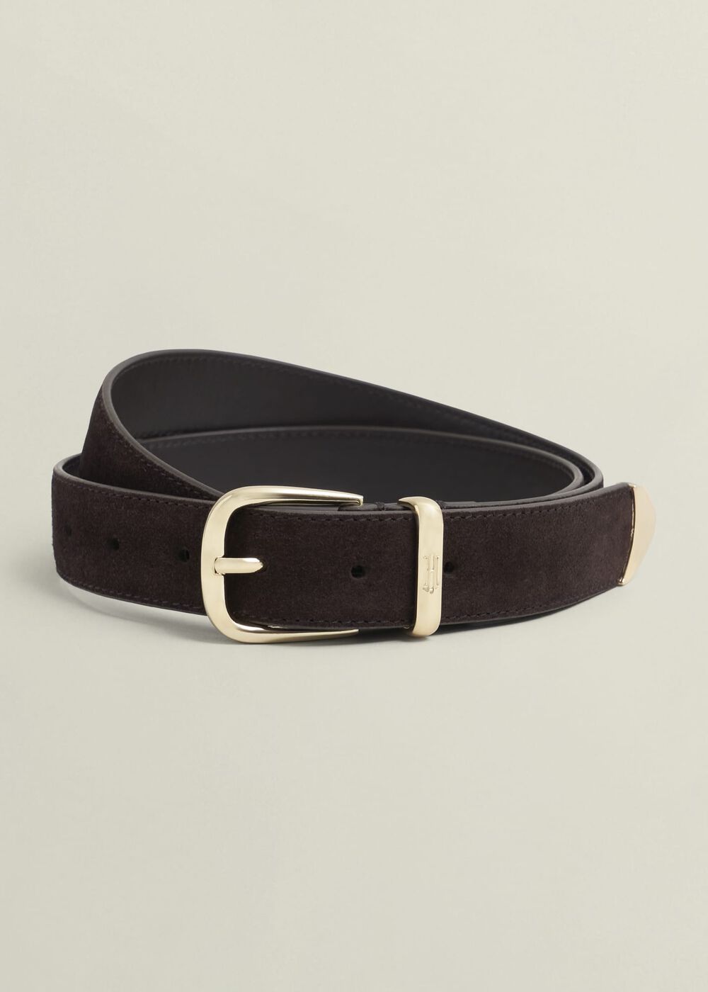 Nima Suede Belt, Chocolate Brown, hi-res