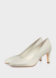 Lizzie Court Shoes, Champagne, hi-res