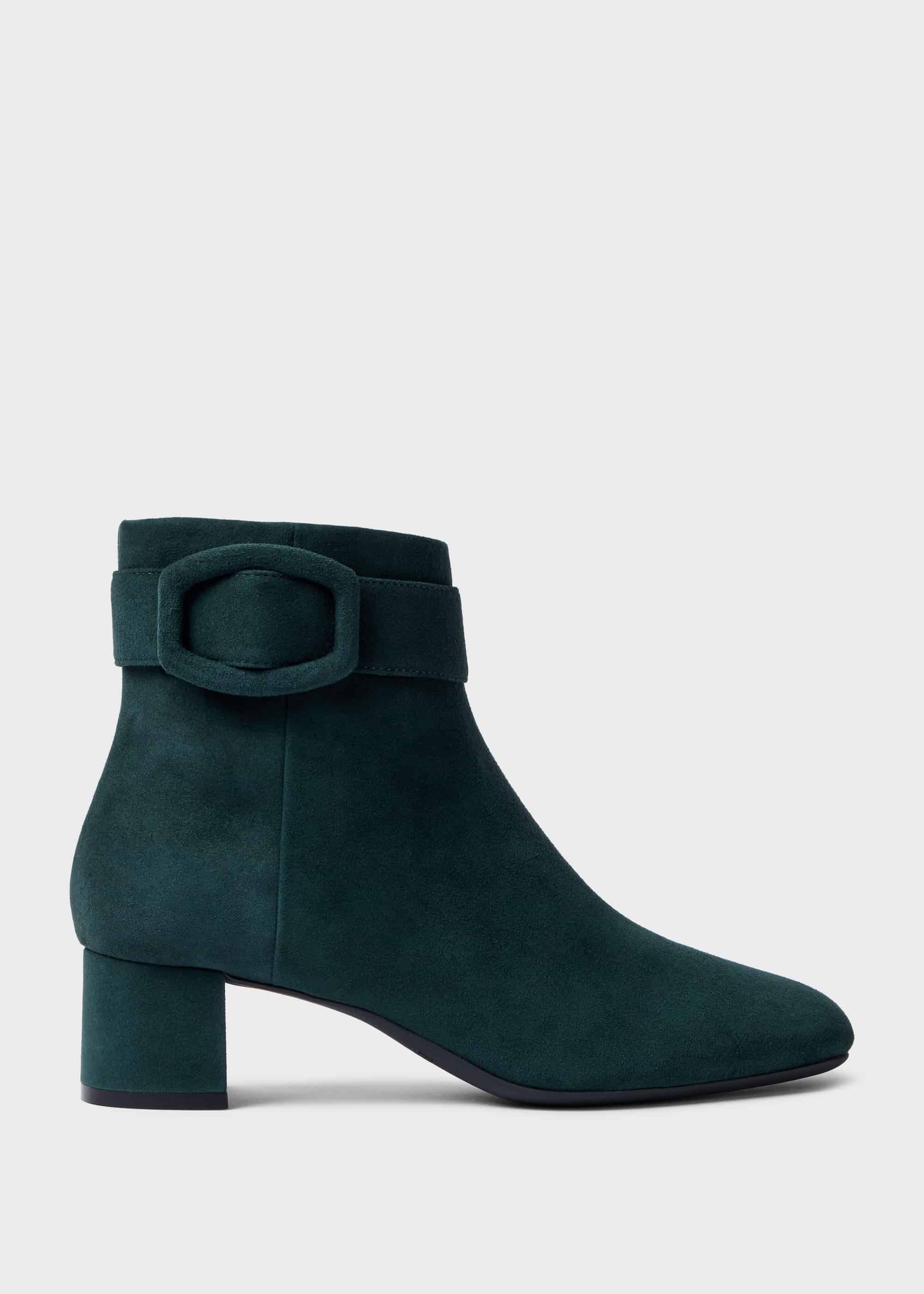 green block heel boots
