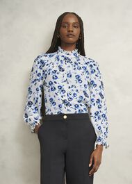 Elspeth Blouse, Ivory Multi, hi-res
