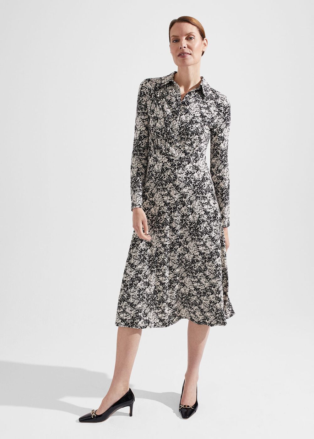 Sacha Dress, Black Cream, hi-res