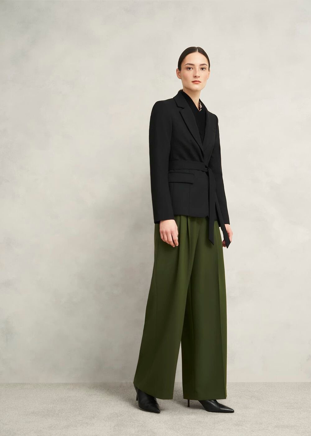 Alya Wide Pants, Dark Fern Green, hi-res