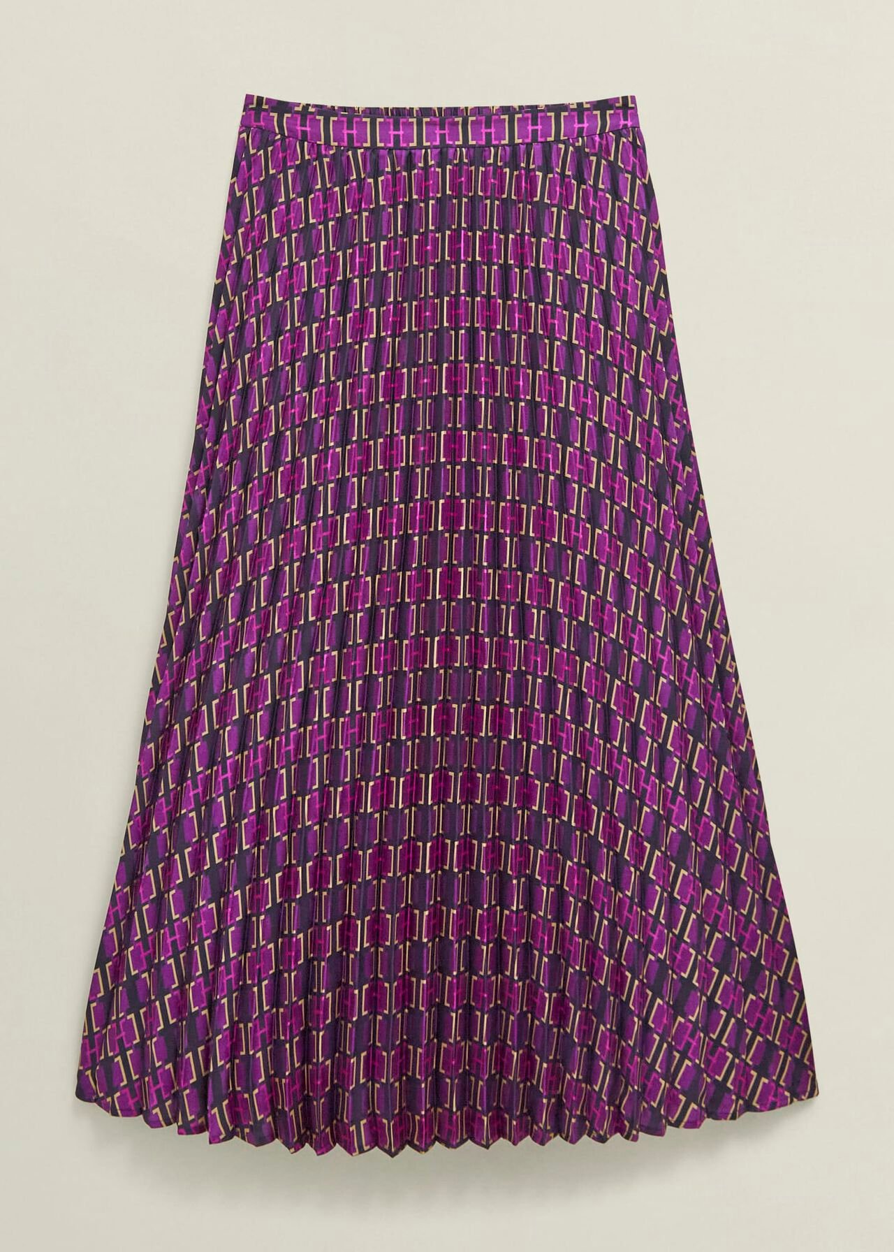 Kayla Pleated Skirt, Purple Multi, hi-res