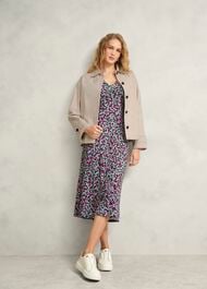 Petite Flo Jersey Dress, Pink Multi, hi-res