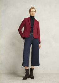 Petite Hackness Wool Jacket, Red, hi-res