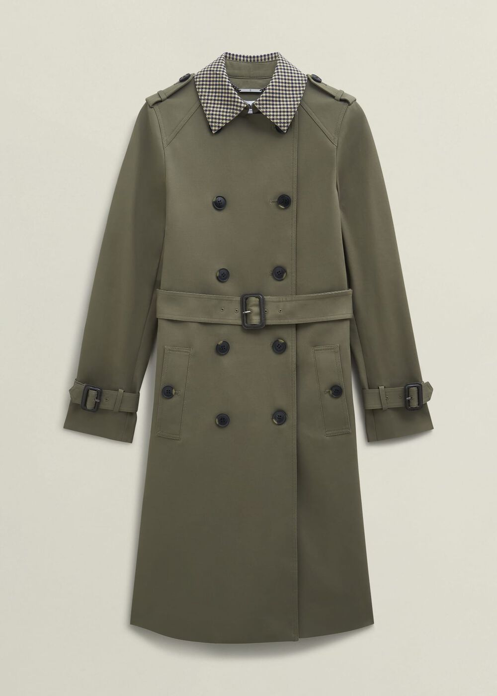 Etty Shower Resistant Trench Coat, Olive Green, hi-res