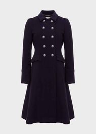 Clarisse Coat, Navy, hi-res