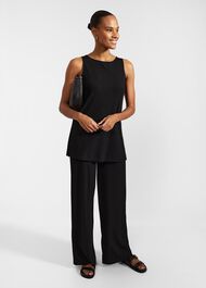 Avery Tunic Top, Black, hi-res