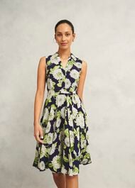 Bea Dress, Navy Multi, hi-res