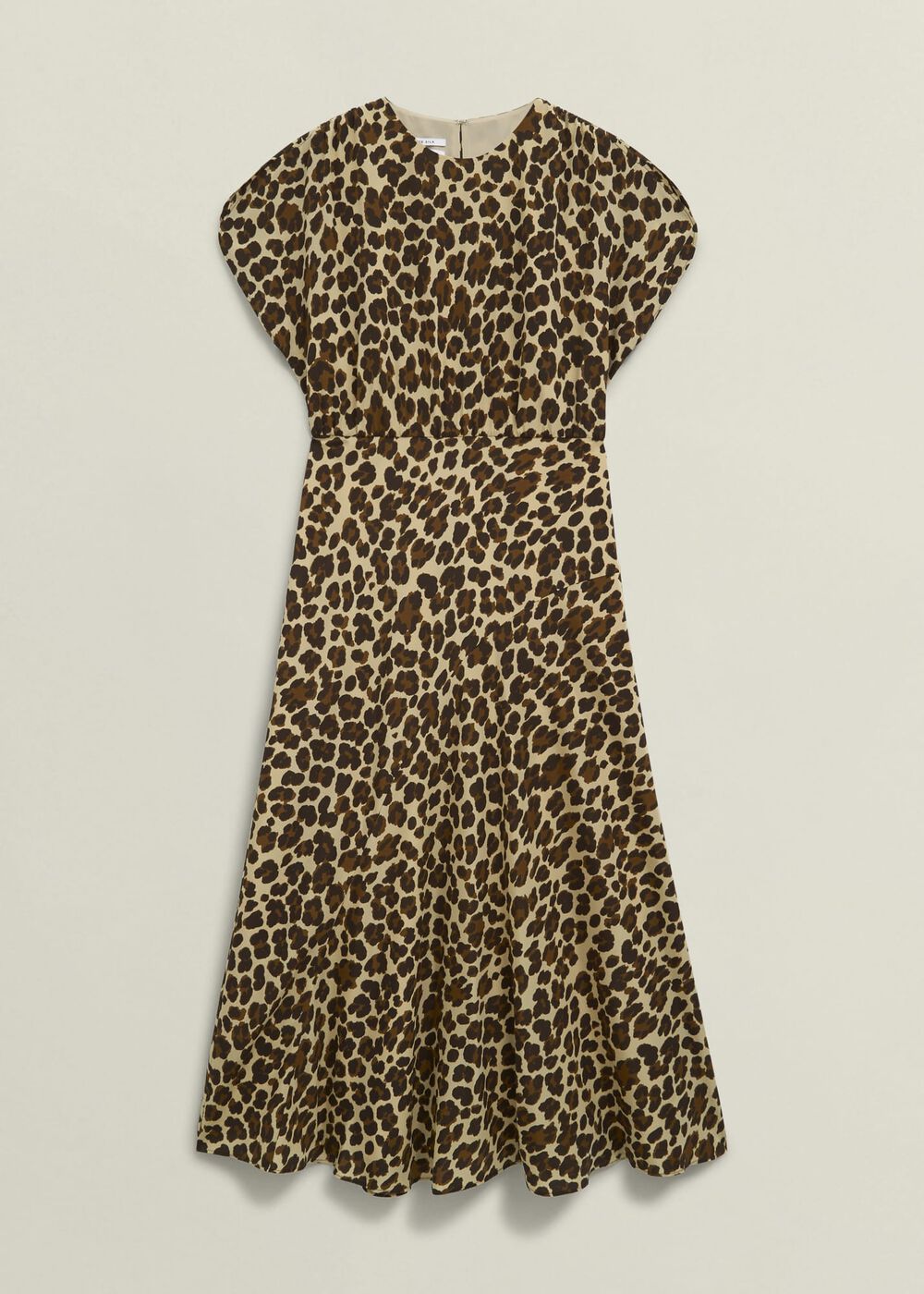 Hampton Leopard Silk Dress, Brown Multi, hi-res