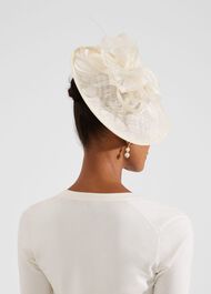 Chloe Fascinator, Ivory, hi-res