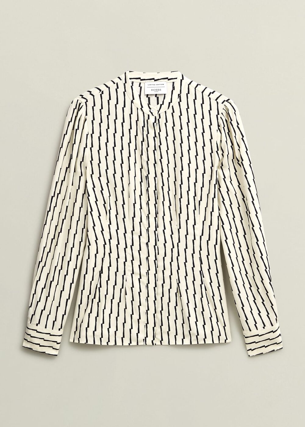 Anglesey Shirt, Buttercream Blk, hi-res