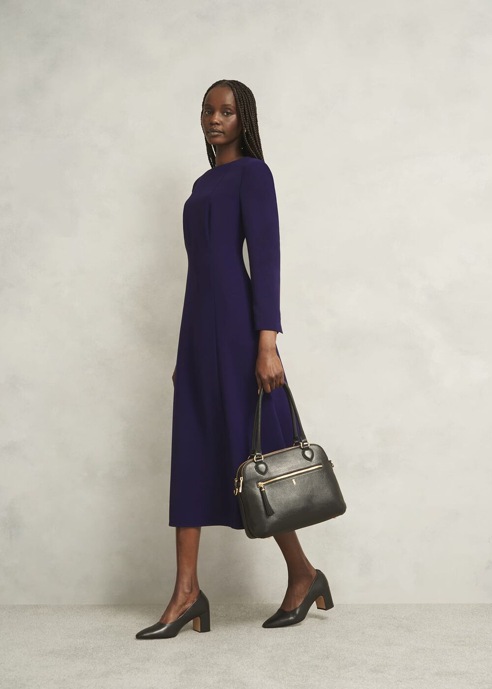 Leonora Dress, Midnight Purple, hi-res