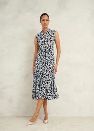 Petite Esme Dress, Navy Multi, hi-res