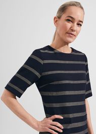 Darla Dress, Navy Camel, hi-res