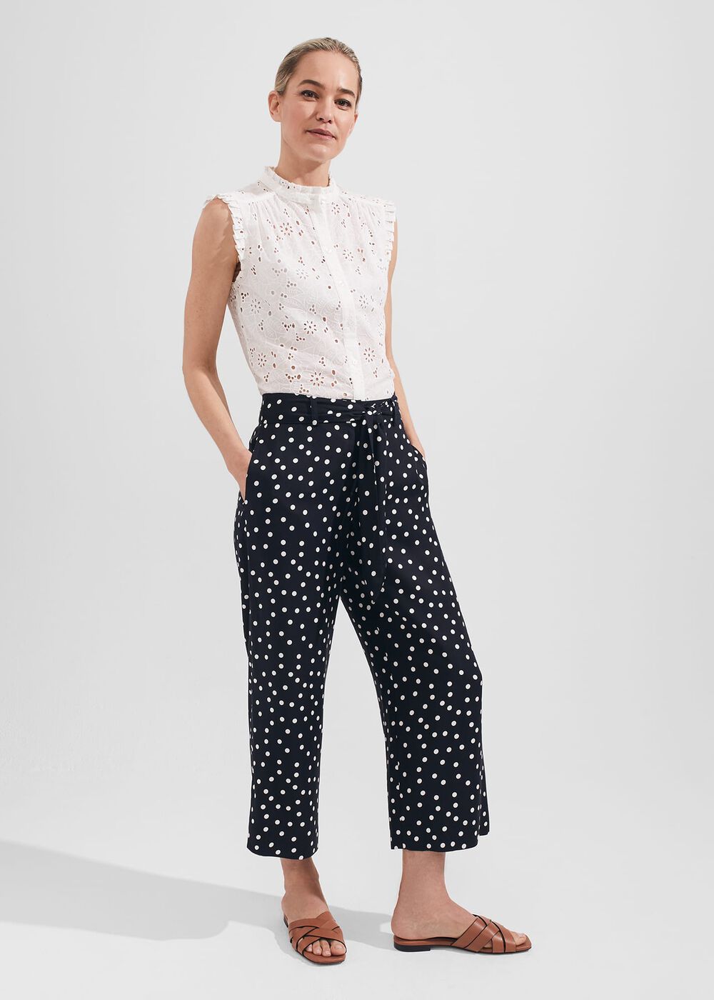 Astrid Crop Pants, Navy Ivory, hi-res
