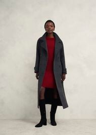 Audrey Knitted Dress, Rhubarb Red, hi-res