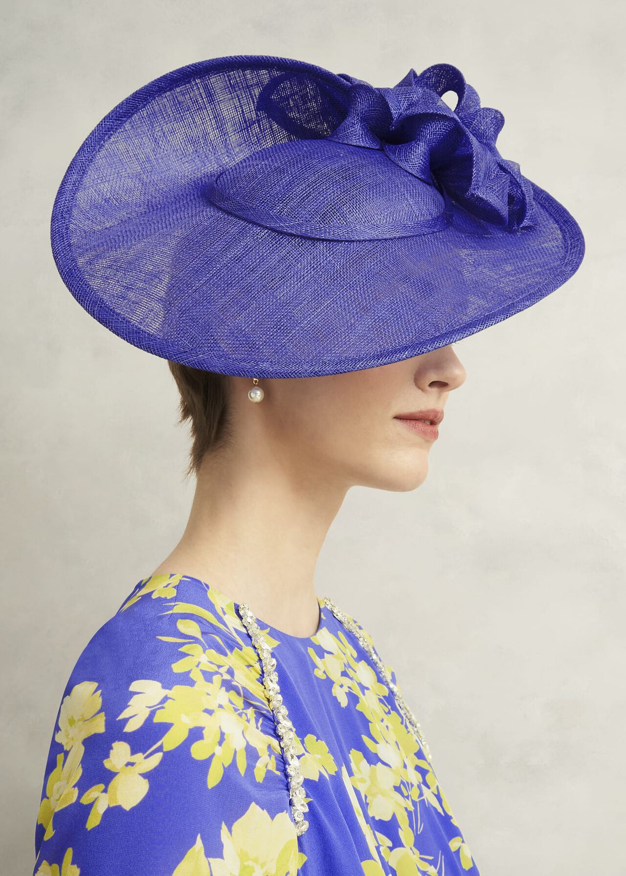 Elaina Fascinator, Allium Blue, hi-res
