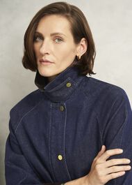 Grantley Denim Barn Jacket, Indigo, hi-res