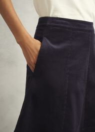 Clifton Cord Skirt, Navy, hi-res