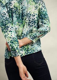 Beatrix Blouse, Ivory Multi, hi-res