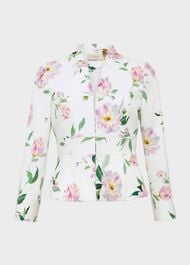 Suzanna Floral Tweed Jacket, Ivory Multi, hi-res