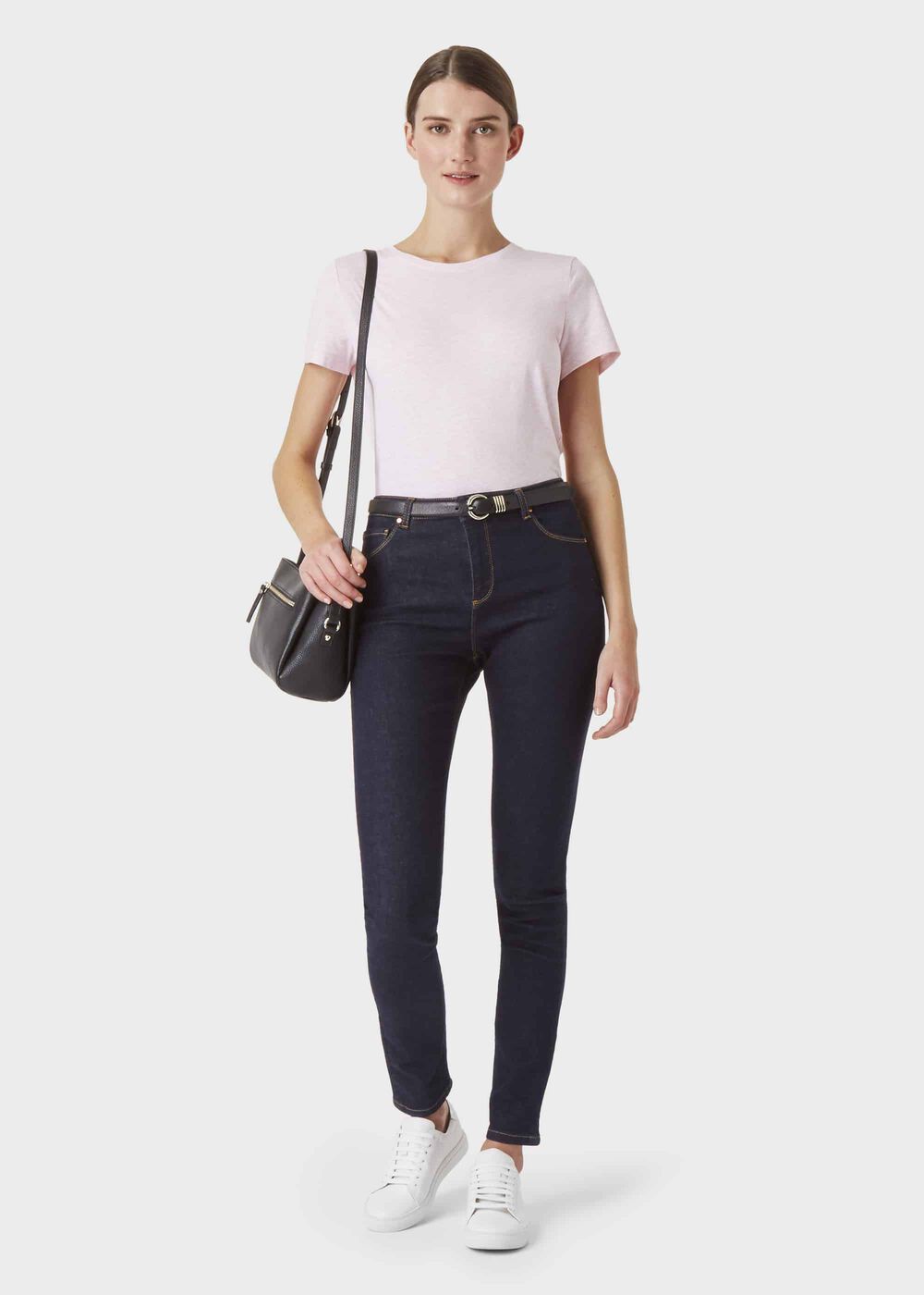 Pixie Cotton T-Shirt, Pink Marl, hi-res