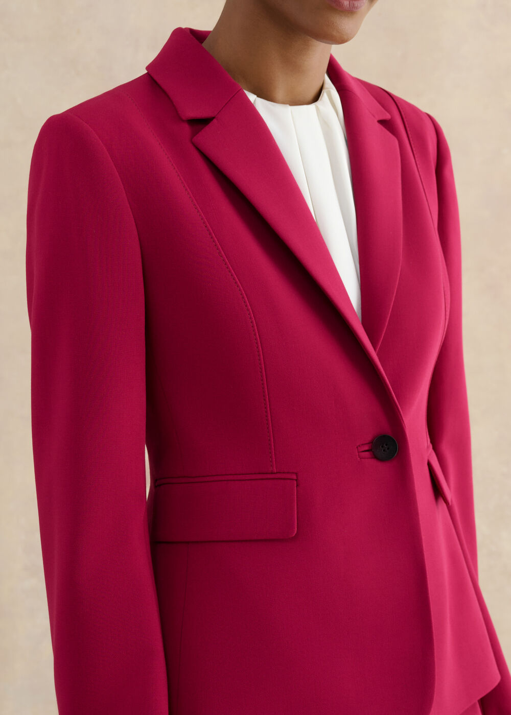 Gemma Suit Jacket, Beetroot Pink, hi-res