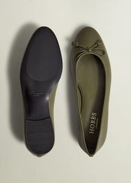 Priya Ballet Flats, Oregano Green, hi-res