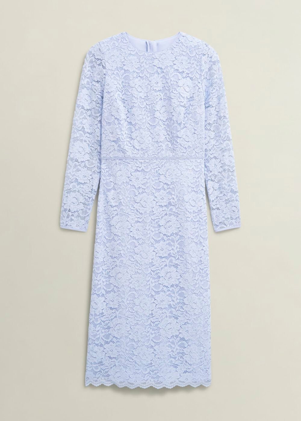 Petite Ottilie Lace Sequin Dress, Pale Blue, hi-res