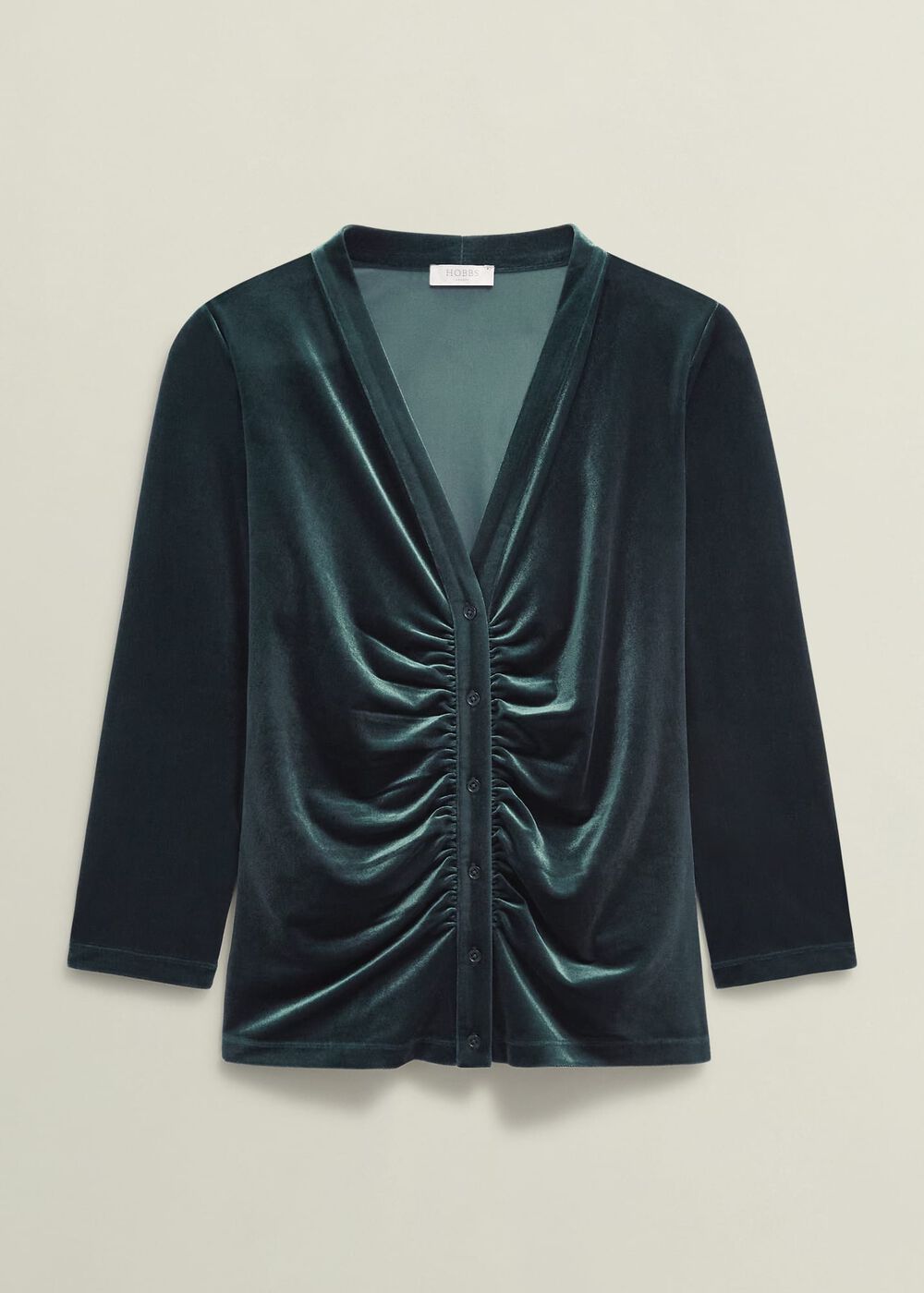 Velvet Hattie Top, Evergreen, hi-res