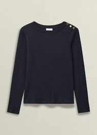 Tamsin Top, Navy, hi-res