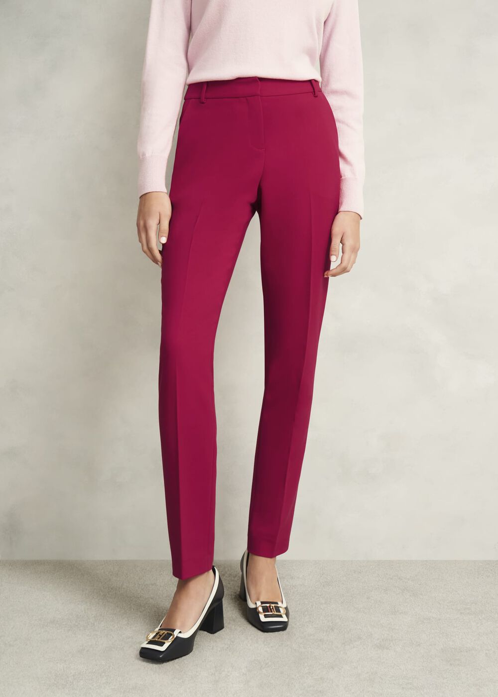 Petite Suki Tapered Pants, Hot Magenta, hi-res