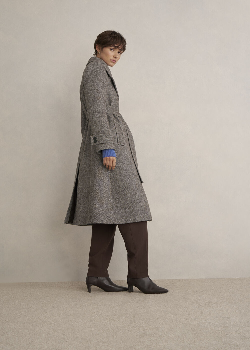 Prisha Wool Blend Coat, Mocha, hi-res