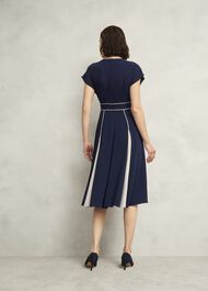 Viola Colourblock Dress, Midnight Cream, hi-res