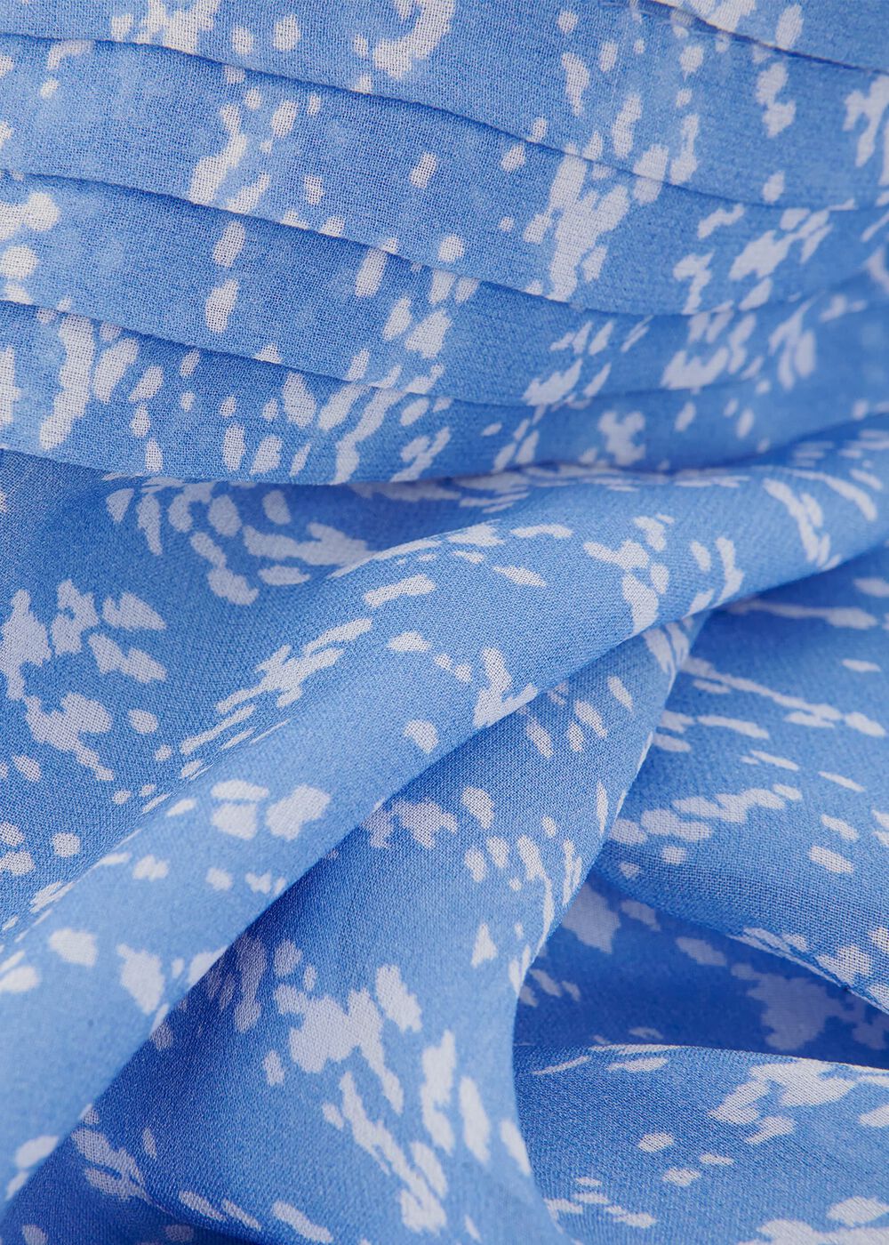 Viviana Silk Fit And Flare Dress, Blue Multi, hi-res