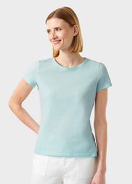 Pixie Cotton T-Shirt, Aqua, hi-res