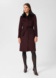 Vita Leather Ankle Boots, Burgundy, hi-res